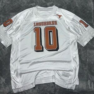 Vintage Colosseum White and Orange Longhorns Jersey